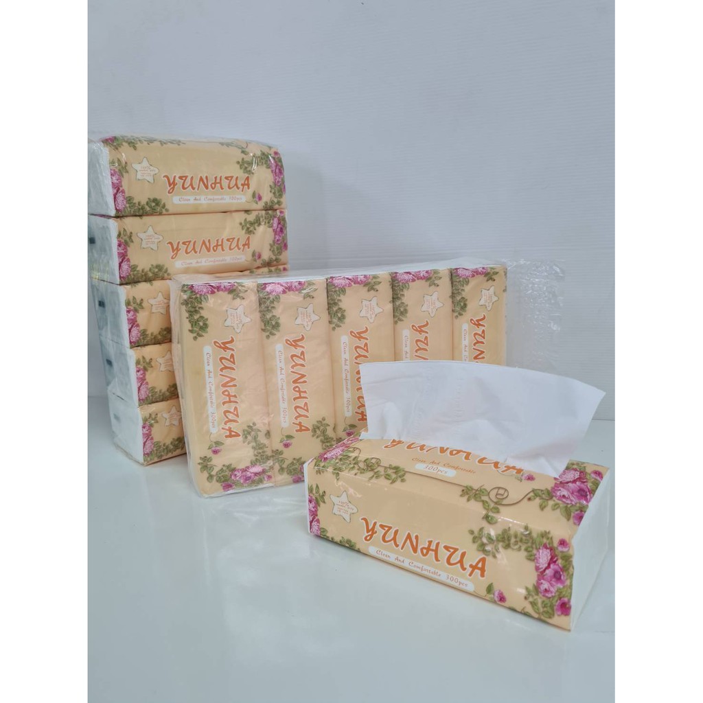 กระดาษทิชชู่ (ห่อสีส้ม) 1 แพ็คมี 5 ห่อ กระดาษทิชชูพกพา เอนกประสงค์ กระดาษเช็ค กระดาษเช็ดหน้า กระดาษชำระ Tissue