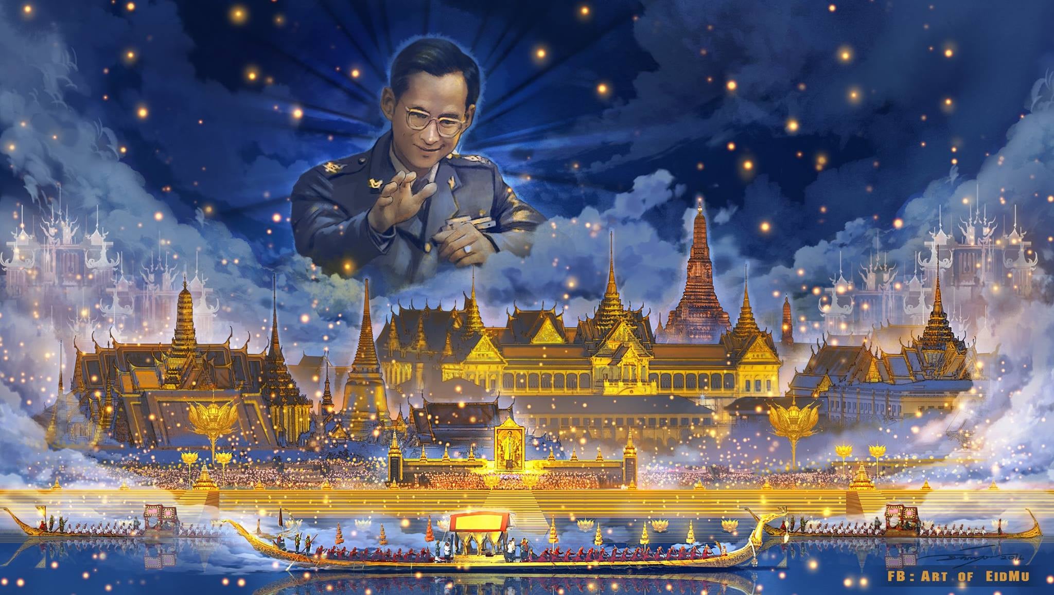 รัชกาลที่9 ศิริมงคล นำพาความสุขความเจริญมาสู่ทั้งครอบครัว ชุดปักครอสติส พิมพ์ลาย ครอสติสจีน งานฝีมือทำที่บ้าน DIY
