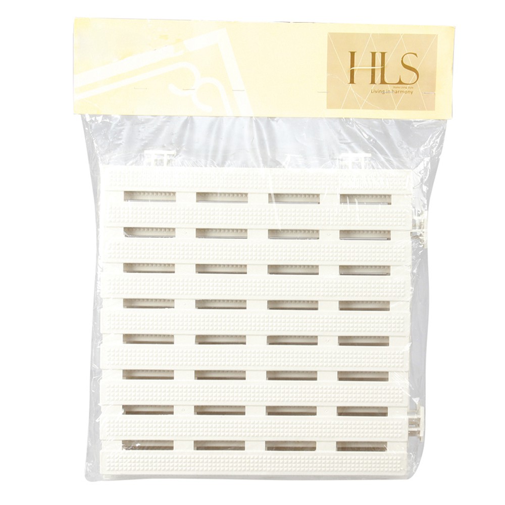 พรมปูพื้น พรมเช็ดเท้า พรมปูพื้น พรมภายนอก แผ่นกันลื่น PARALLEL 30X30 ครีม HLS