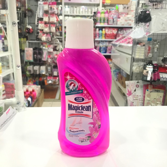 มาจิคลีน น้ำยาถูพื้น เพิ่มสารดักจับฝุ่น20% บูเก้ 500มล. พื้นสะอาดจริง สัมผัสสบายเท้า ดักจับคราบฝุ่น
