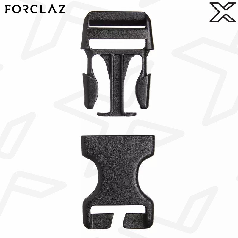 FORCLAZ ชุดตัวล็อคสายแบบปลดเร็ว 2 ชิ้นสำหรับเป้สะพายหลัง - 25 มม.