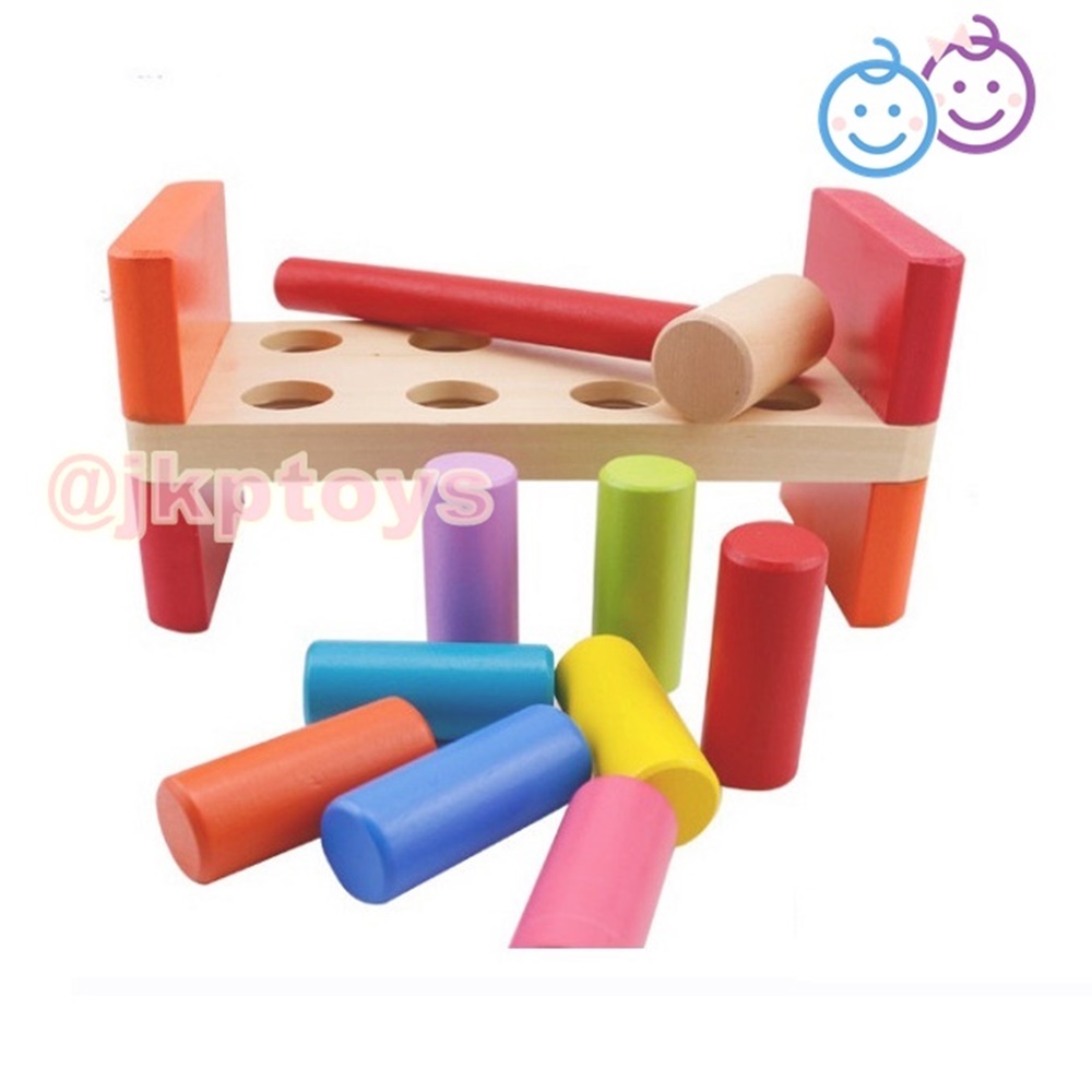 ของเล่นเสริมพัฒนาการ ตอกทุบ 8 ชิ้น