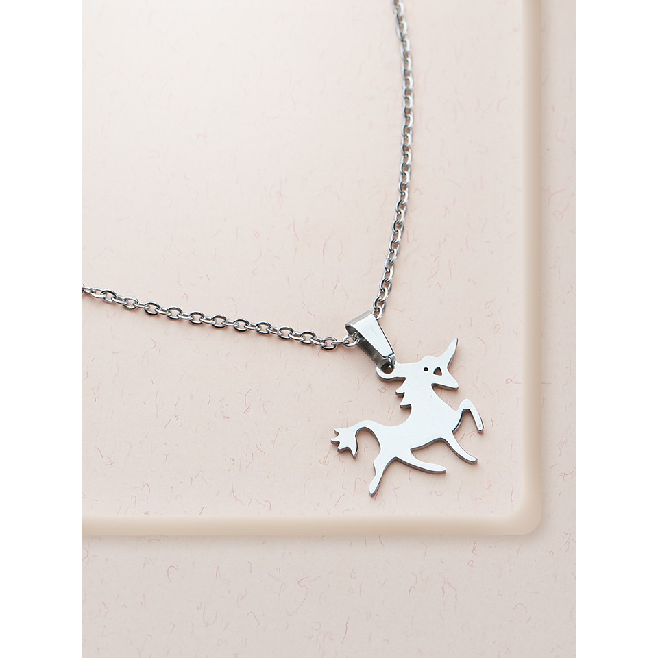 !!สินค้าขายดี!! สร้อยคอพร้อมจี้เซ็ต 4 ชิ้น เครื่องประดับผู้หญิง Necklace & Pendant Set