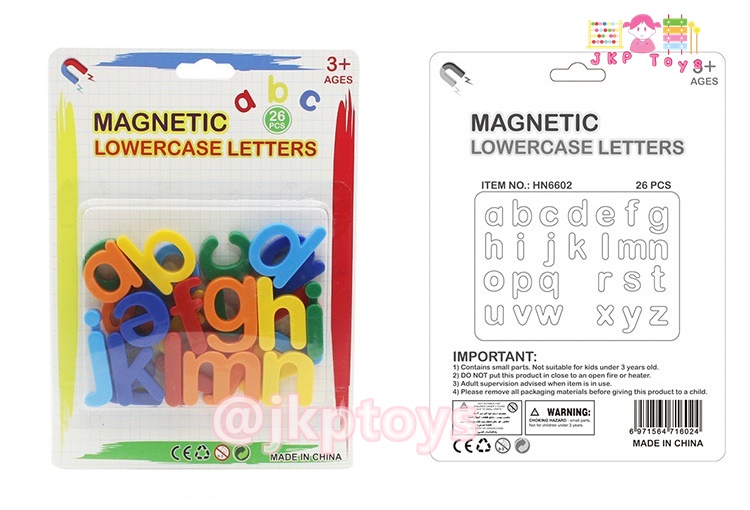 เซ็ทตัวอักษรเเม่เหล็กอังกฤษเเละตัวเลข