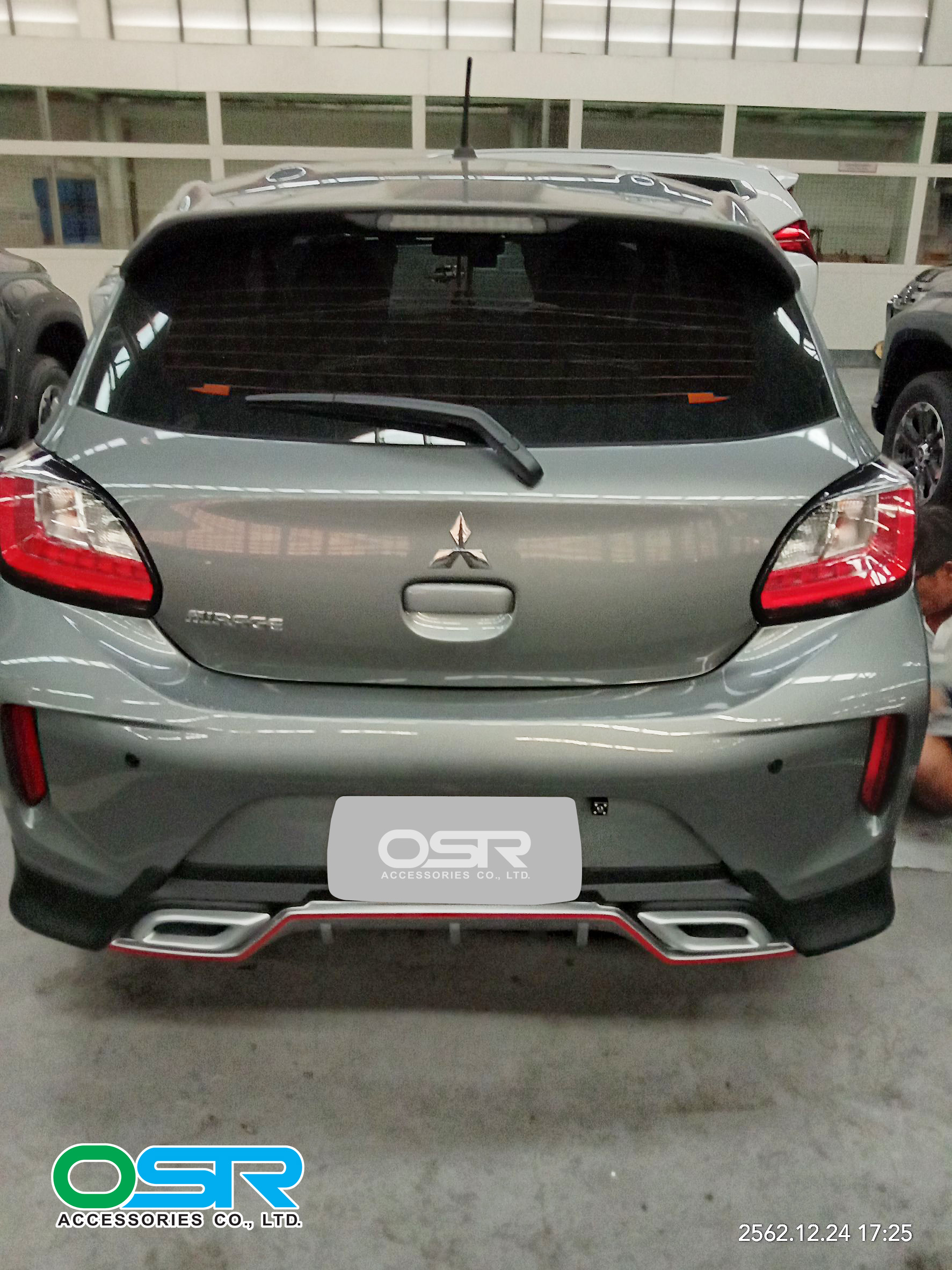 ชุดแต่งรถ สเกิร์ต-สปอยเลอร์ New Mitsubishi Mirage 2020 ทรง SR-Limited By OSR