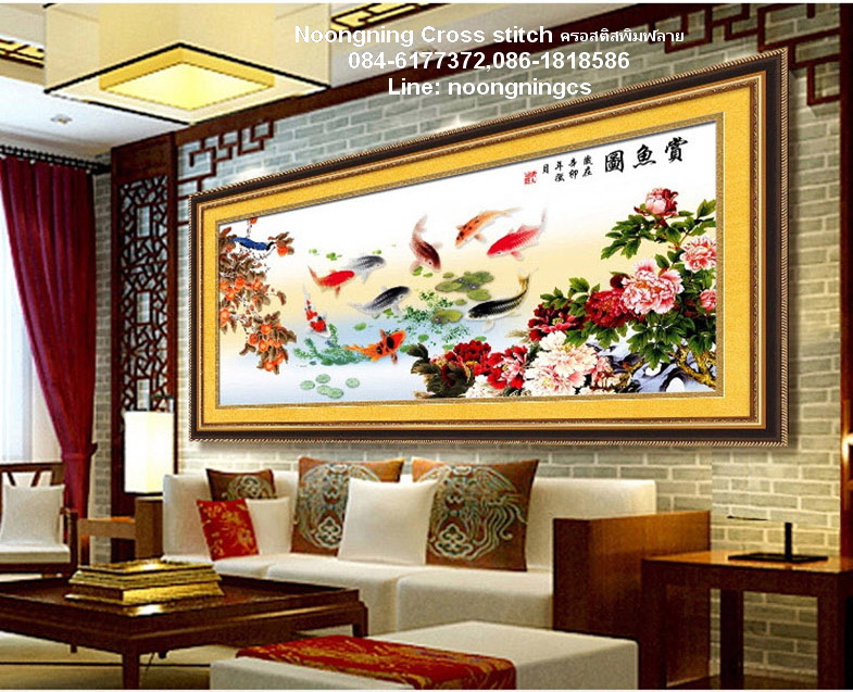 เหยี่ยว ชุดปักครอสติช พิมพ์ลาย ครอสติสจีน งานฝีมือ DIY