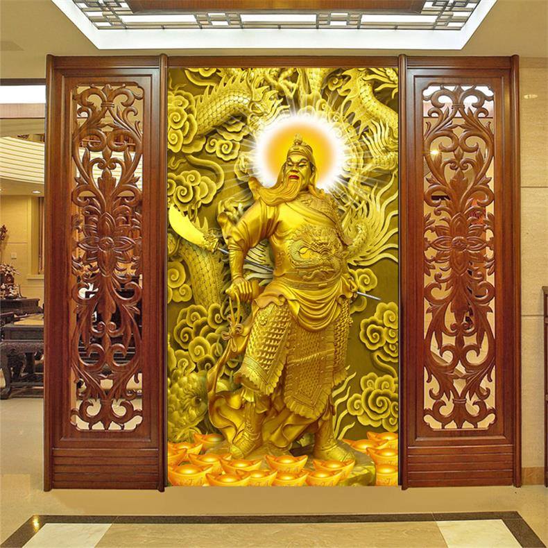 เทพเจ้ากวนอู ครอสติสคริสตัล Diamond painting โมเสก ภาพติดเพชร งานฝีมือทำที่บ้าน DIY
