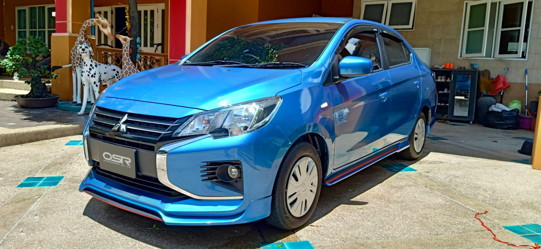 ชุดแต่งรถ สเกิร์ต-สปอยเลอร์ New Mitsubishi Attrage 2020 ทรง SR-Limited By OSR