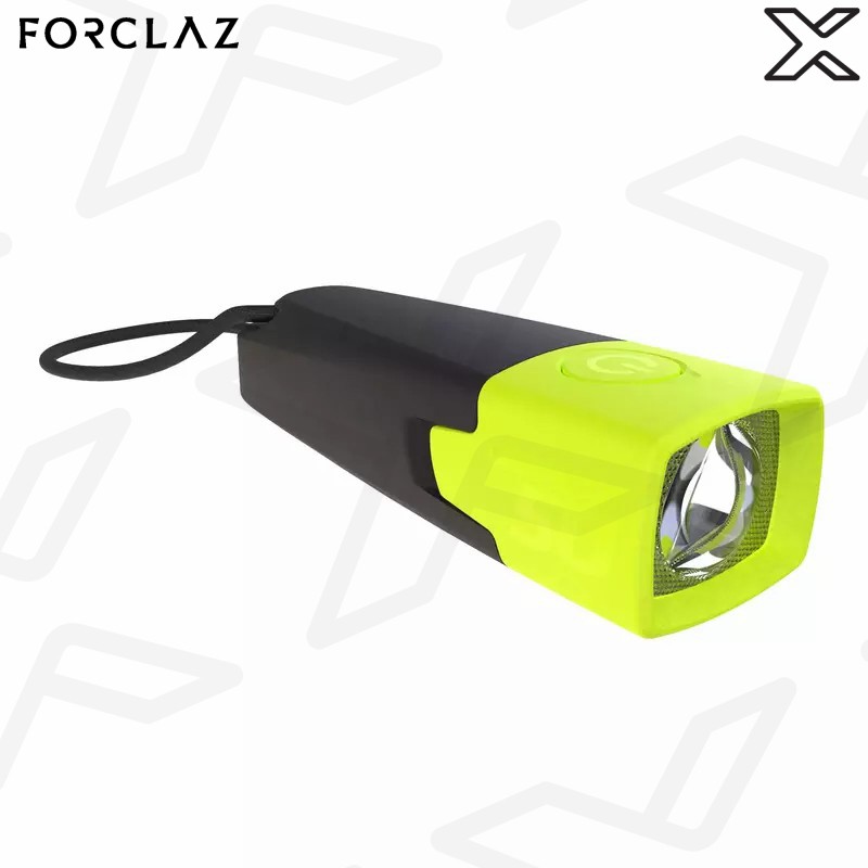FORCLAZ ไฟฉายแบบใช้แบตเตอรี่สำหรับการพักแรมกลางแจ้งรุ่น ONBRIGHT 50 ความสว่าง 10 ลูเมน (สีเหลือง)