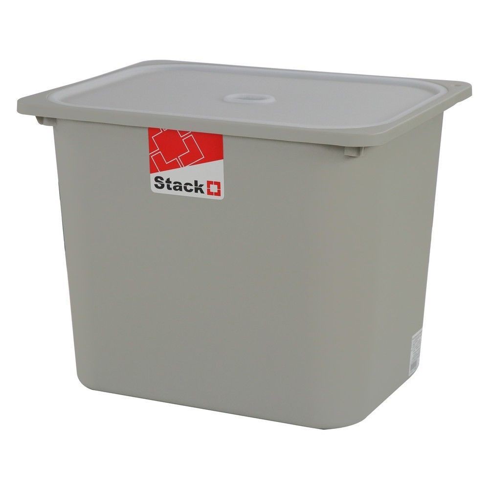 กล่องฝาปิด STACKO 2011C 43x33x34 ซม. สีเทา