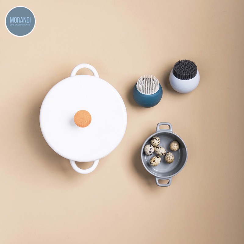 Morandi แปรง ขัดหม้อ แปรงขัดหม้ออุปกรณ์ทำความสะอาด แปรงขัด แปรงขัดกระทะ แปรงขน ซิลิโคน