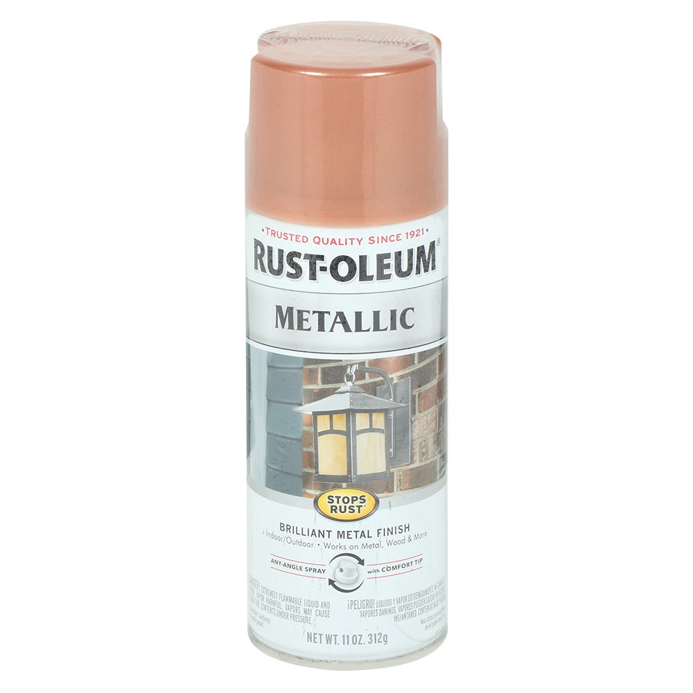 สีพ่น อุปกรณ์ก่อสร้าง สีกระป๋อง สีสเปรย์เคลือบเมทัลลิกกันสนิม RUST-OLEUM #7273 11ออนซ์