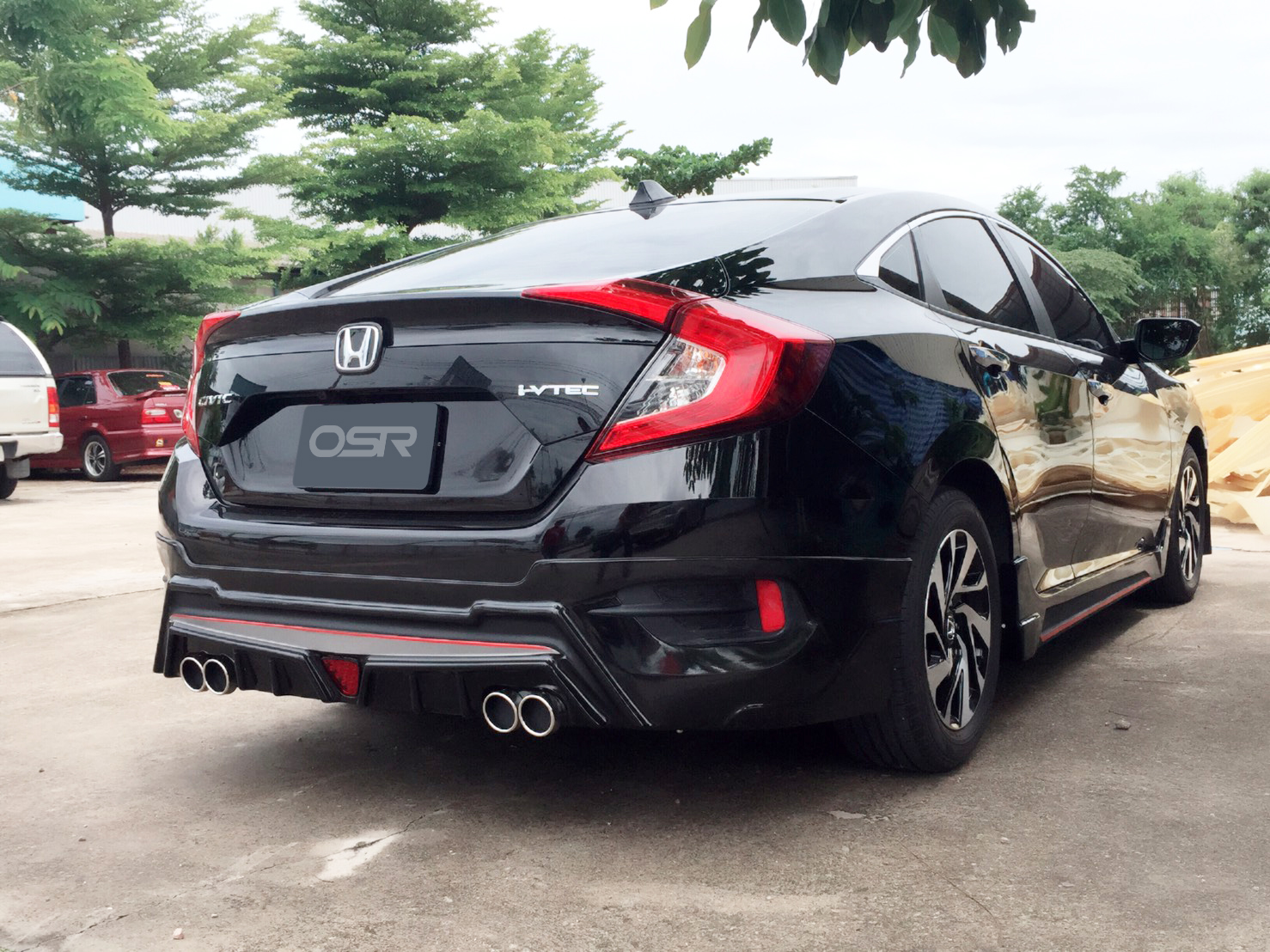 ชุดแต่งรถ สเกิร์ต-สปอยเลอร์ New Civic 2016 ทรง PS2 By OSR