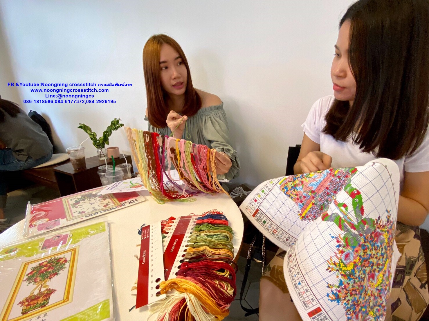 ผลไม้รวม ชุดปักครอสติส พิมพ์ลาย ครอสติสจีน งานฝีมือทำที่บ้าน DIY