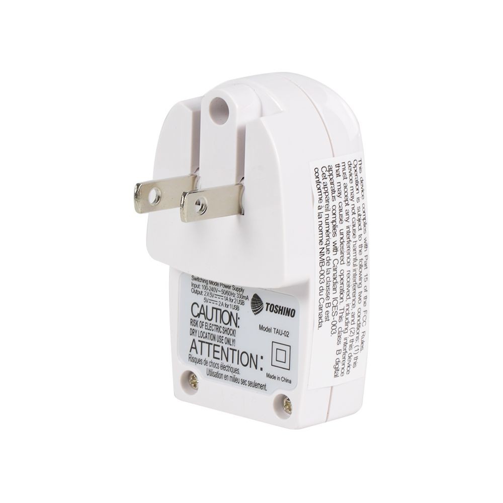 ปลั๊กแปลง TOSHINO USB TAU02 ADAPTER USB TAU02 TOSHINO
