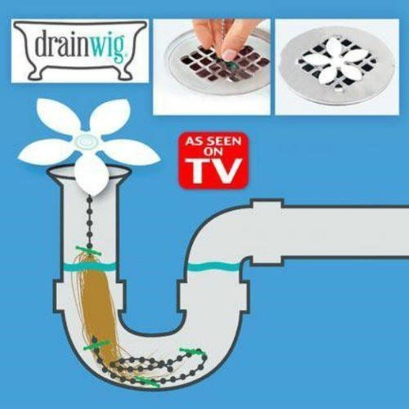 อุปกรณ์ทำความสะอาดท่อระบายน้ำสำหรับติดห้องน้ำ Sewer Plug