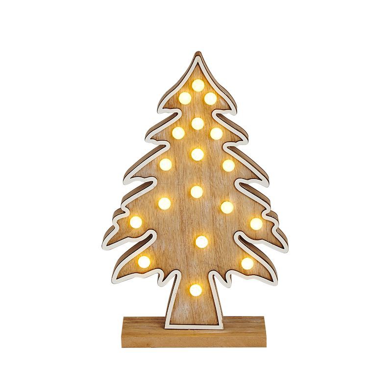 KASSA HOME ไฟประดับ LED Christmas Tree รุ่น HL-15556A ขนาด 20 x 6 x 31 ซม. สีน้ำตาล ตกแต่งช่วงเทศกาลคริสต์มาส