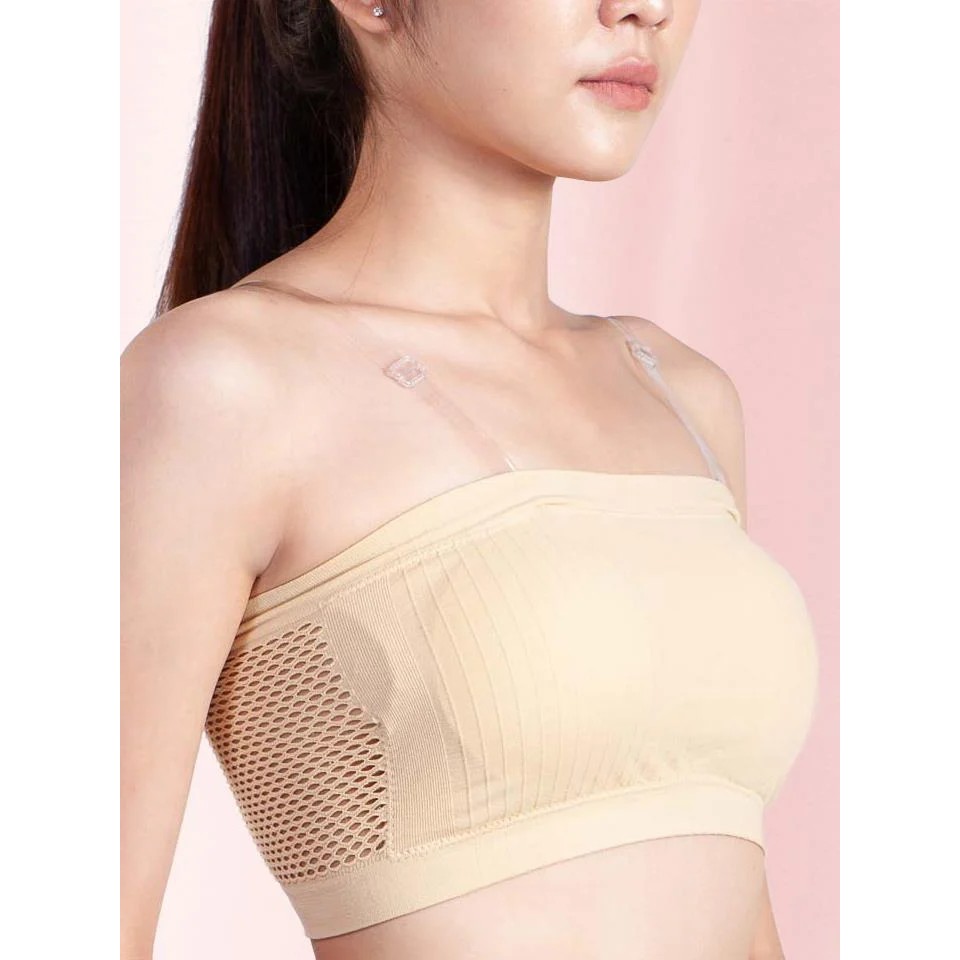 !!สินค้าขายดี!! ชุดชั้นในไร้สาย ชุดชั้นใน เกาะอก สายเดี่ยว Strapless Bra