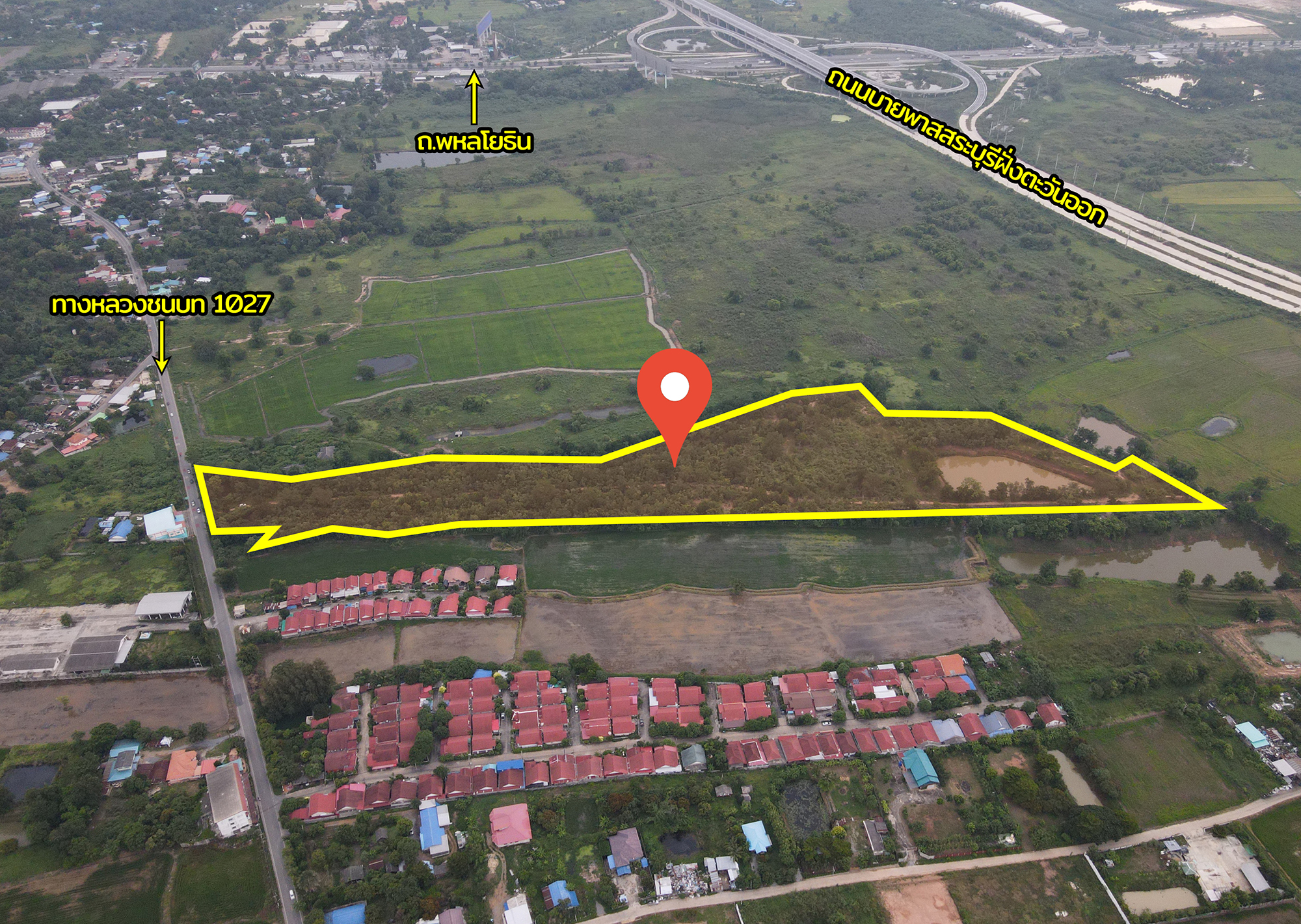 72137-ขายที่ดิน ถนนพหลโยธิน หนองยาว เมืองสระบุรี