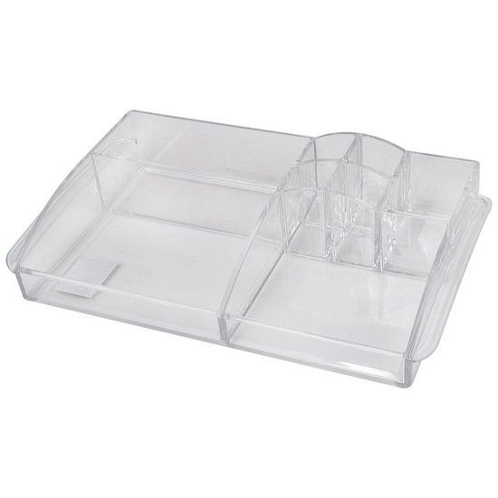 KASSA HOME ถาดอะคริลิกจัดเก็บเครื่องสำอางค์ รุ่น PB8768-CL สีใส