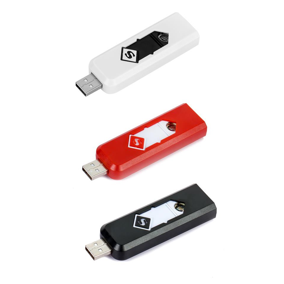 !!สินค้าขายดี!! ไฟแช็คไฟฟ้า USB ไฟแช็คที่จุดไฟ จุดบุหรี่ USB Lighter