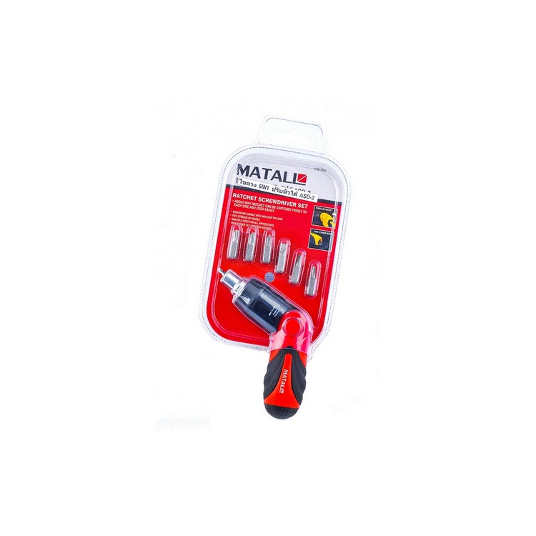 เครื่องมือช่าง ไขควง ไขควง 6 IN 1 ปรับหัวได้ | MATALL | ASD-2