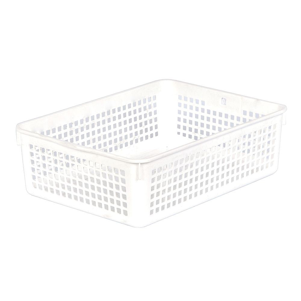 ตะแกรงใส่ของเหลี่ยม กลาง INSPACE KECH 5181 สีขาว KITCHEN GRATE SQUARE INSPACE 5181 WHITE