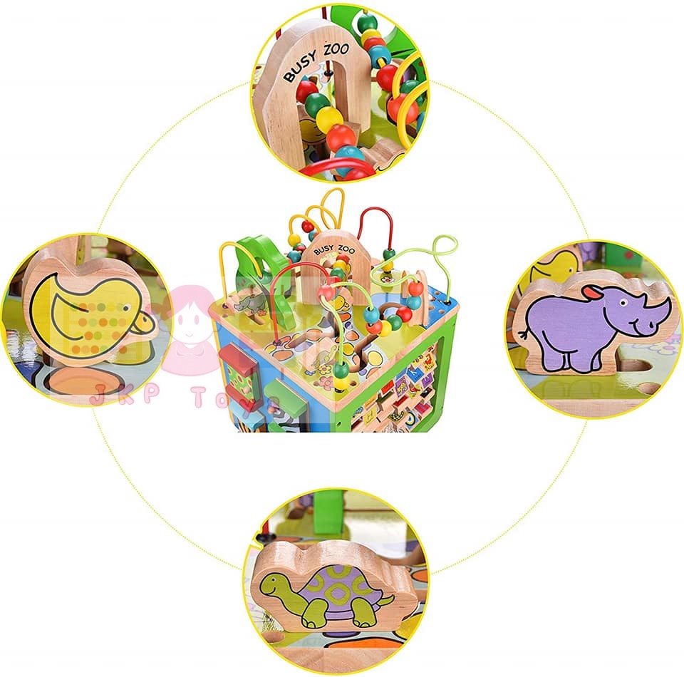 กล่องกิจกรรม Busy zoo เป็นของเล่นที่ได้รับรางวัลของเล่นดีเด่นของอเมริกา ยี่ห้อ Parents