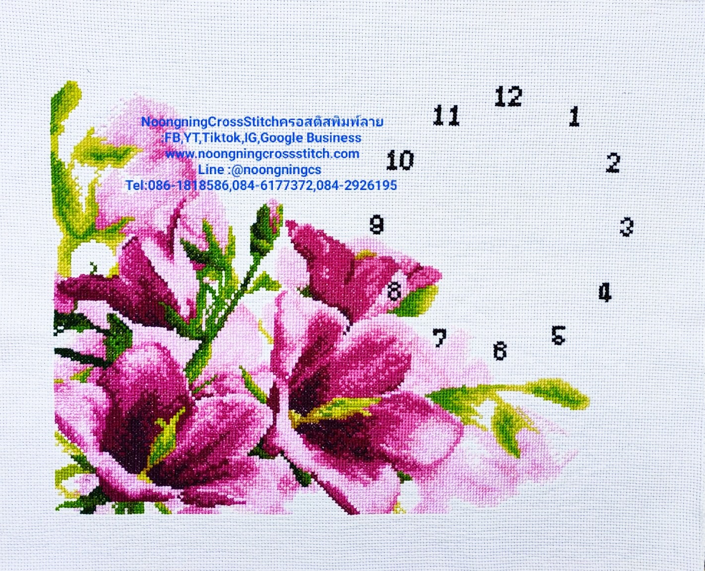 ครอสติชปักสำเร็จแล้วขนาด55*43ซม.ราคา1100บาทไม่รวมกรอบ