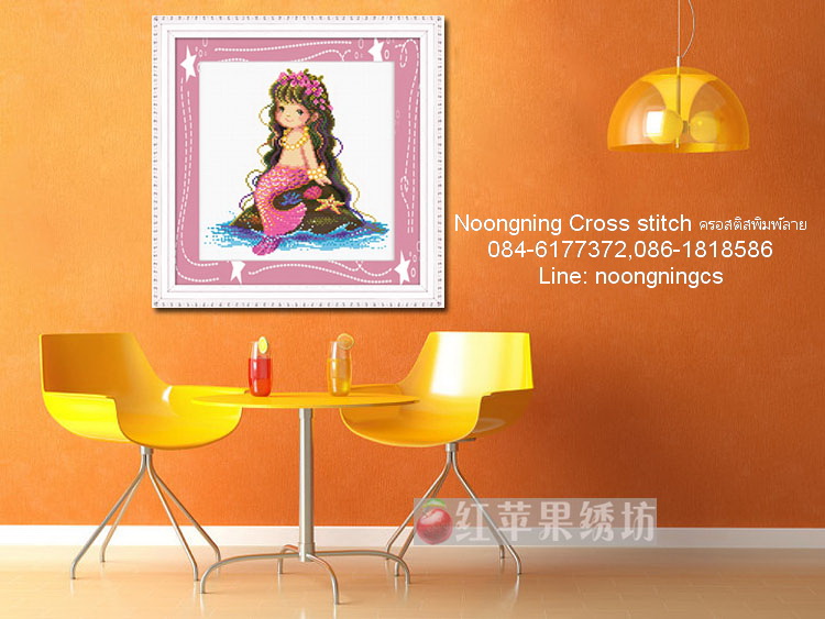 คู่รัก ชุดปักครอสติส พิมพ์ลาย ครอสติสจีน งานฝีมือทำที่บ้าน DIY