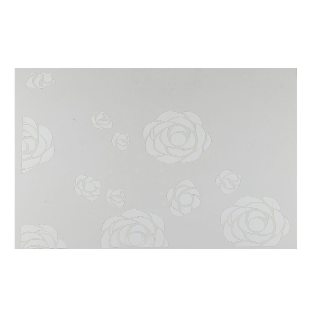 ชุด Set เพลทพลาสติก FITT WX247D กุหลาบ อุปกรณ์ทาสีSTENCIL COMBINATION FITT WX247D Rose