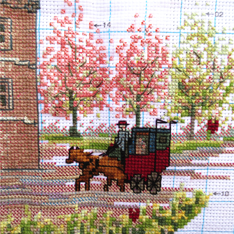 นางรำ ชุดปักครอสติส พิมพ์ลาย ครอสติสจีน งานฝีมือทำที่บ้าน DIY