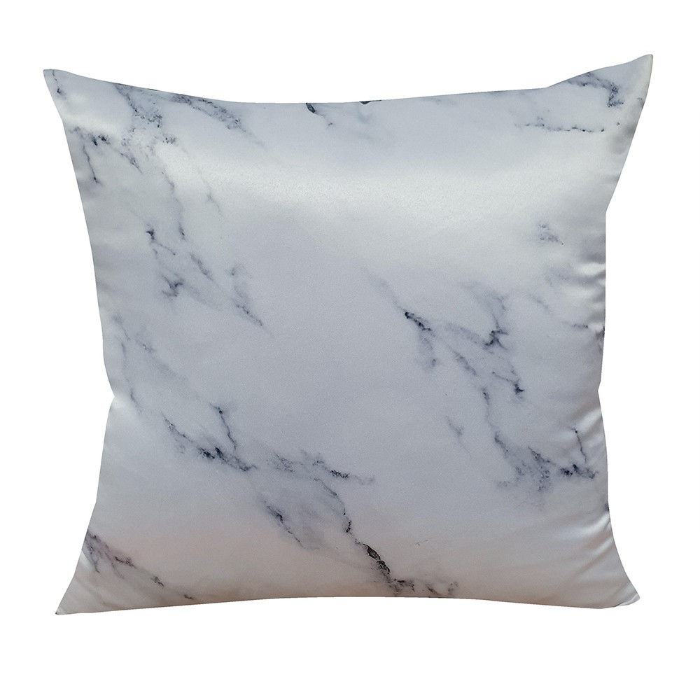 หมอนอิง HOME LIVING STYLE MARBELLA 18X18 นิ้ว สีขาว หมอนหนุนและหมอนข้าง