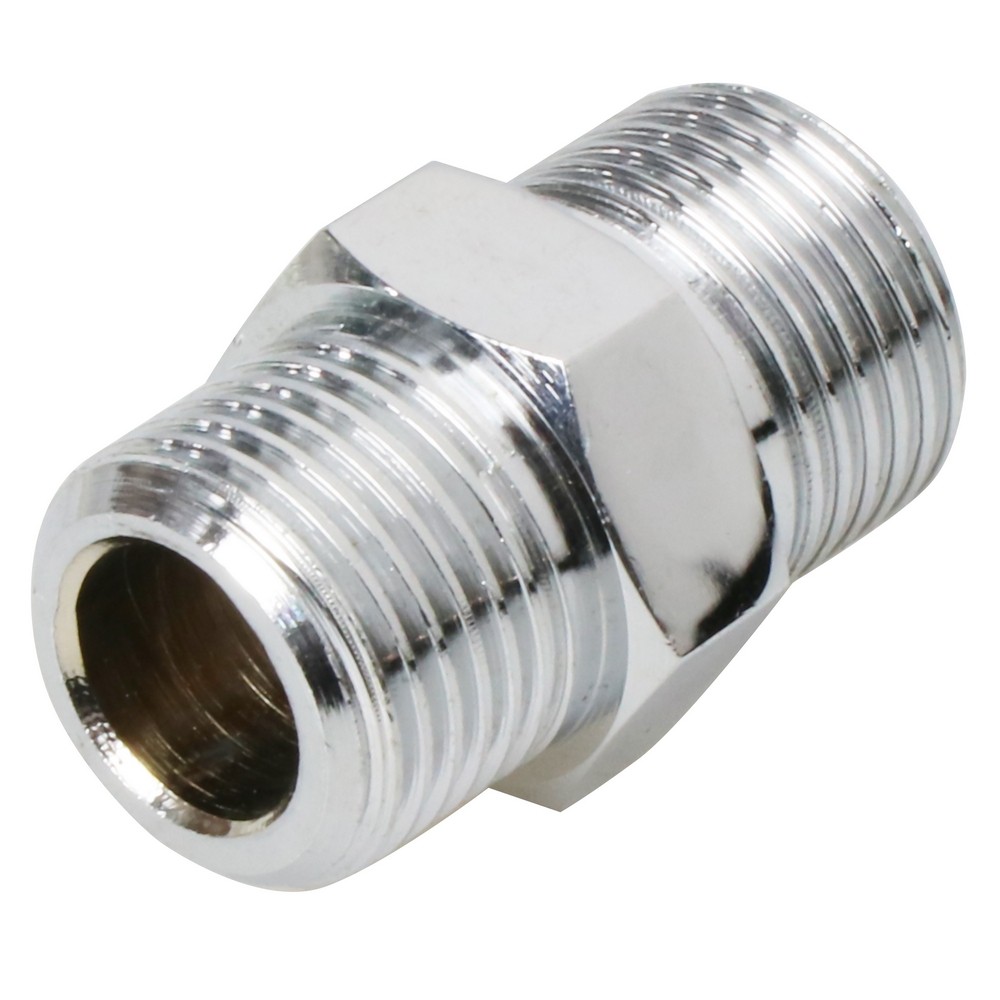ท่อประปา ข้อต่อ ท่อน้ำ ท่อPVC นิปเปิ้ลทองเหลืองชุบโครเมียม CITY 1/2 นิ้ว NIPPLE CHROME-PLATED BRASS SOCKET CITY 1/2"