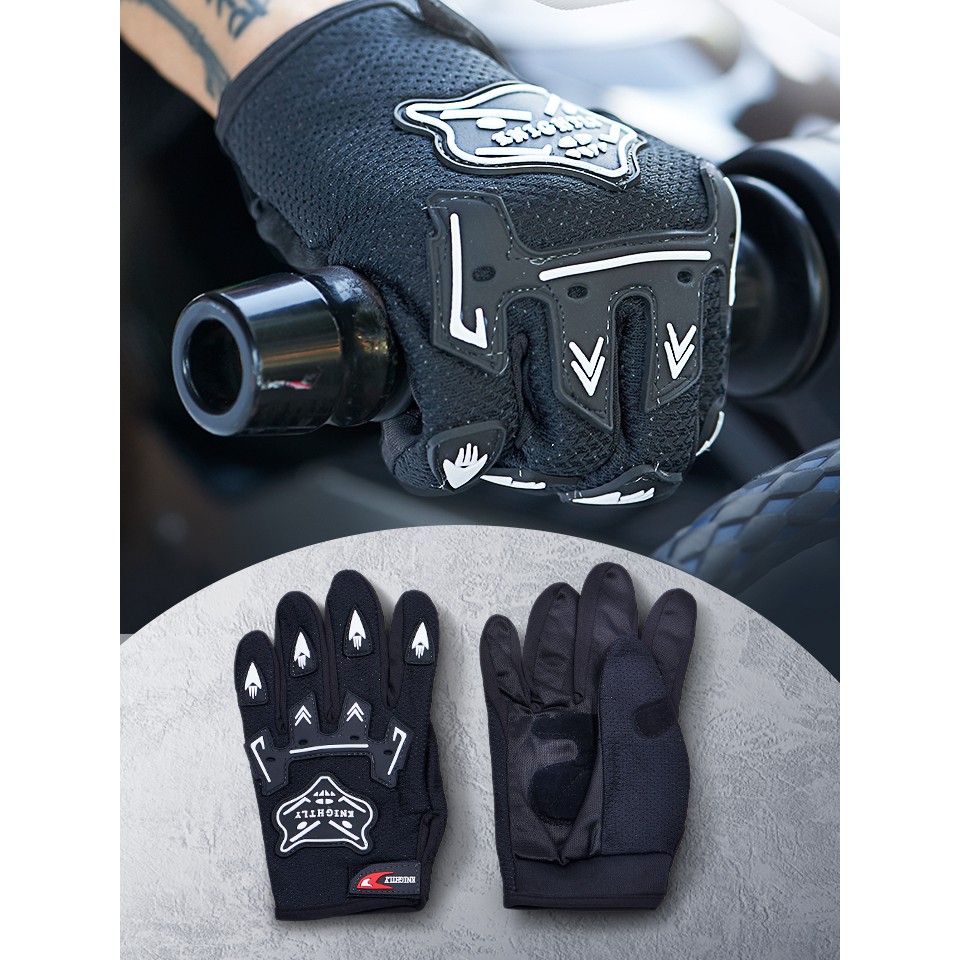 !!สินค้าขายดี!! ถุงมือขับรถมอเตอร์ไซค์ 1 คู่ Motorcycle Gloves
