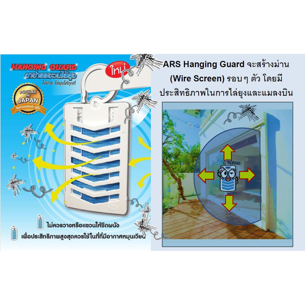 NS อาท แฮงค์กิ้ง การ์ด...ตาข่ายแขวนไล่ยุงใช้ดีมากกันยุงเข้าบ้านเพียงแค่แขวนประตู