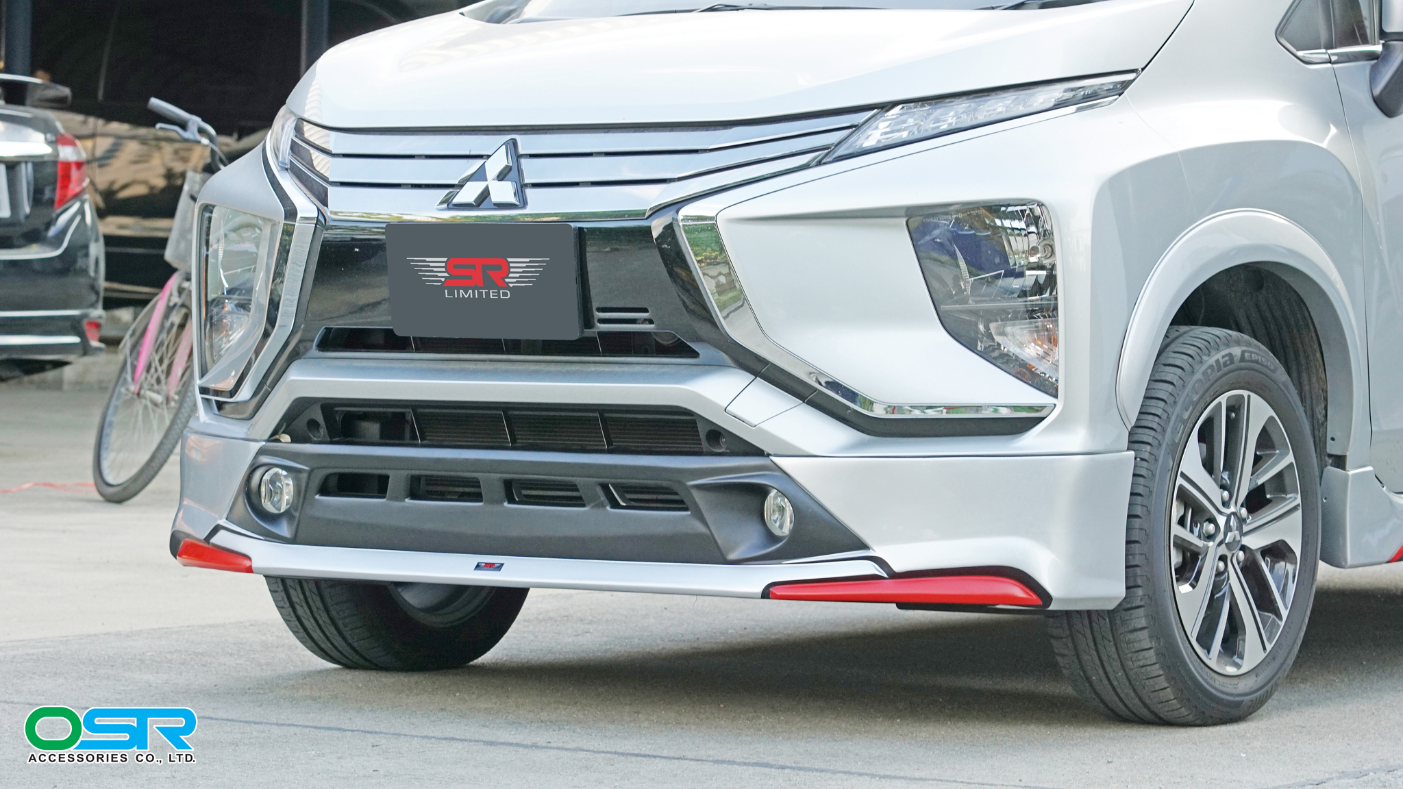 ชุดแต่งรถ-สเกิร์ต-อุปกรณ์แต่งรถ Mitsubishi Xpander ทรง SR-Limited By OSR