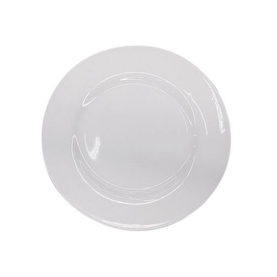KASSA HOME จานพอร์ซเลน รุ่น P55JS ขนาด 10.5 นิ้ว สีขาว เหมาะสำหรับใช้งานทั้งในบ้านและร้านอาหาร