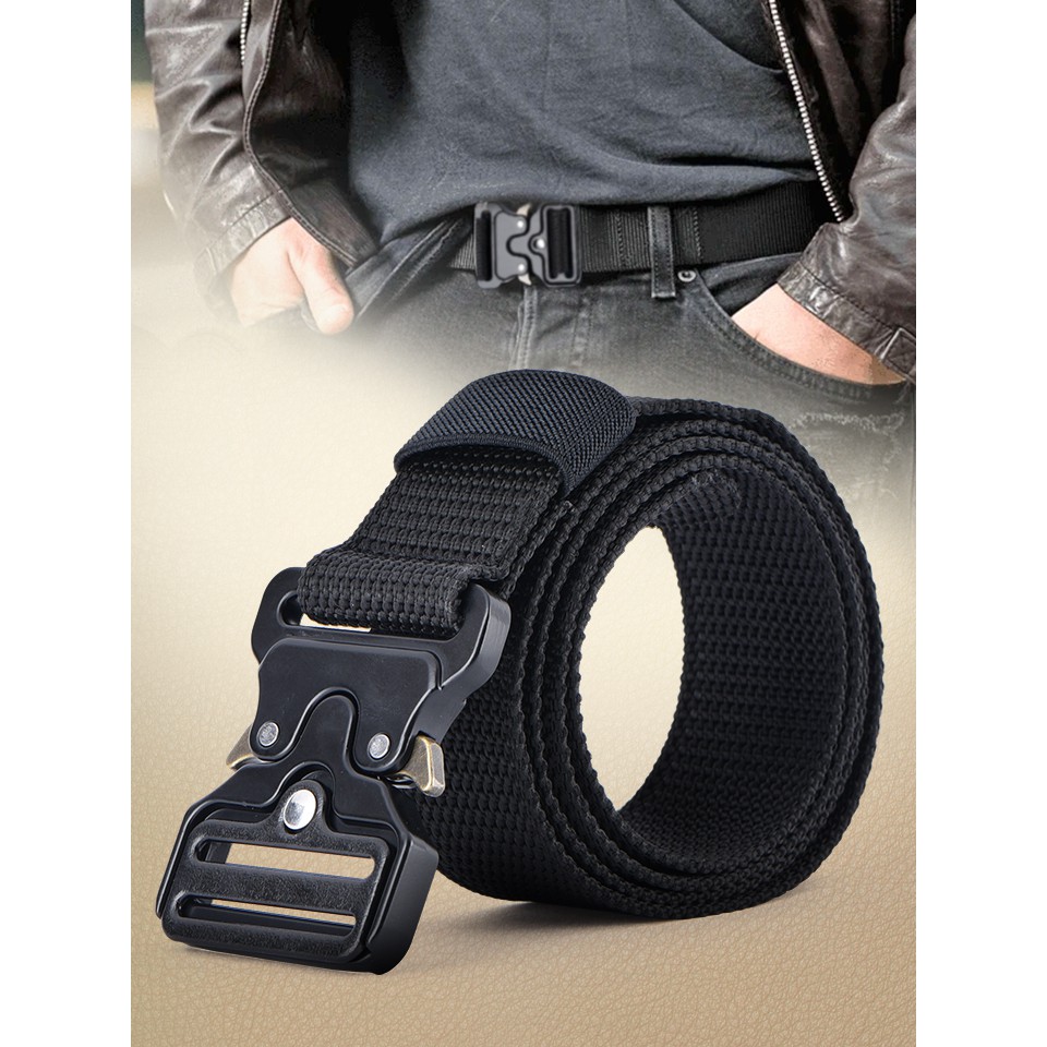 !!สินค้าขายดี!! เข็มขัดผ้า เข็มขัดแฟชั่น เข็มขัด Metal Buckle Fabric Belt