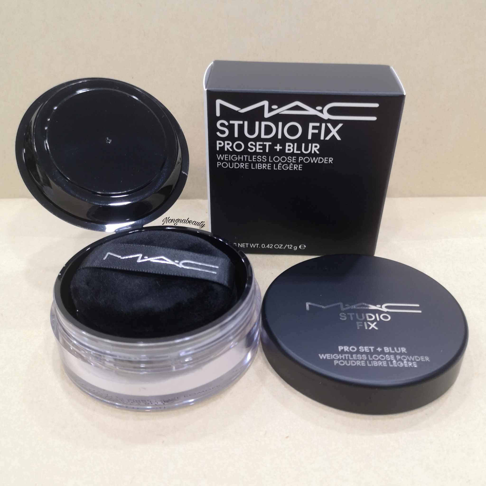 MAC Studio Fix Pro Set + Blur Weightless Loose Powder 12g แป้งฝุ่นเนื้อเนียนละเอียด