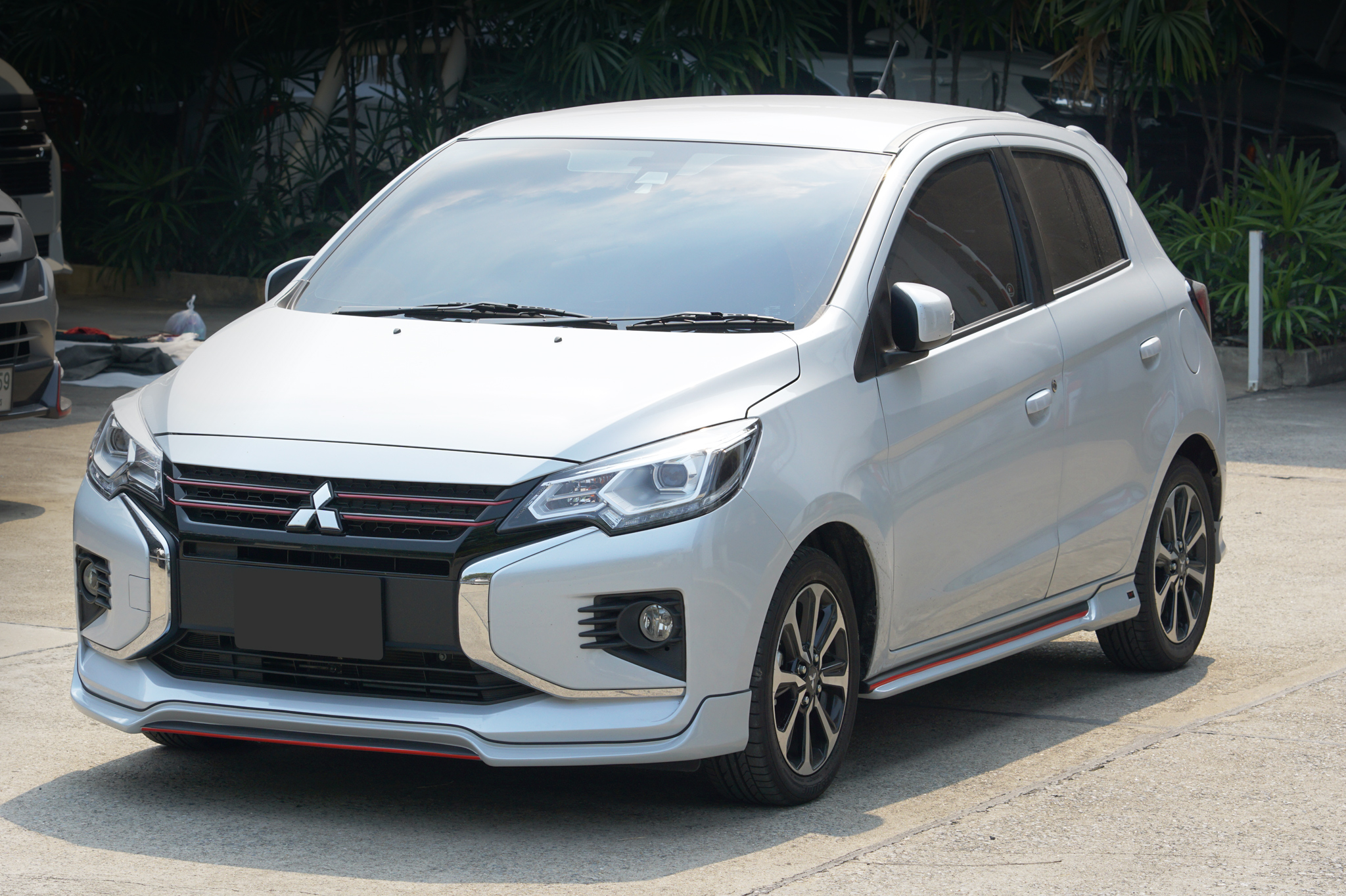 ชุดแต่งรถ สเกิร์ต-สปอยเลอร์ New Mitsubishi Mirage 2020 ทรง SR-Limited By OSR