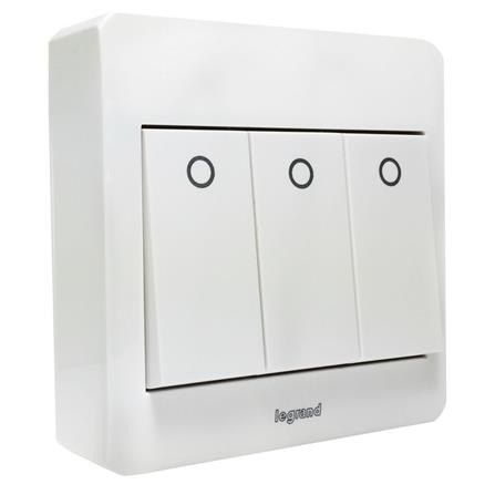 ชุดสวิตซ์ทางเดียว 4 ช่อง B-TICINO P50104 ทนต่อการใช้งาน