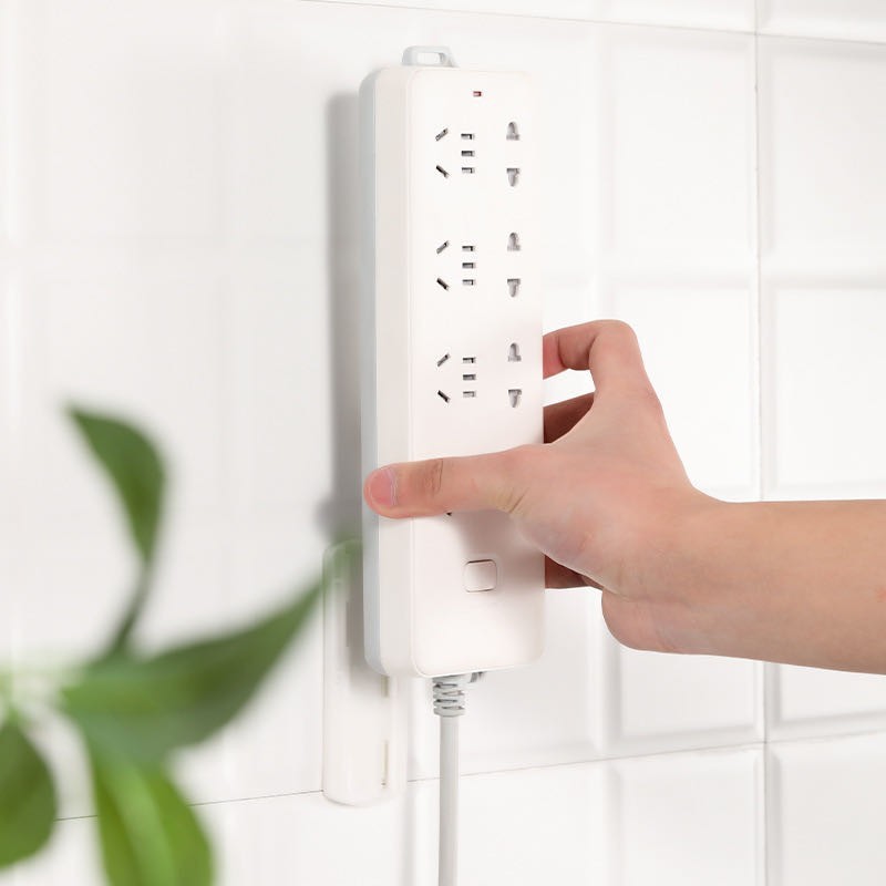 ที่แขวนที่เก็บของอเนกประสงค์ ที่แขวนปลั๊กไฟติดผนัง แบบไม่ต้องเจาะผนัง/1159