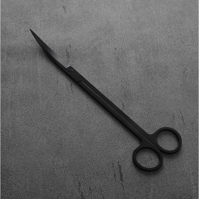 แหนบยาวสีดำ คีมยาว ที่คีบ สแตนเลสสีดำ จัดตกแต่ง ตู้ปลา ตู้ไม้น้ำ สวนขวด สวนถาด กรรไกร ที่เกลี่ยทราย ดิน ที่ขูดตะไคร่