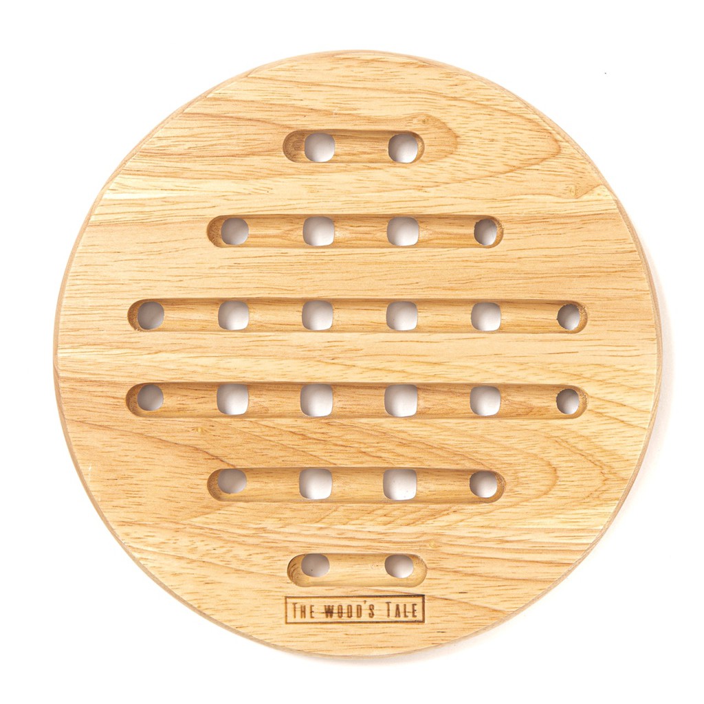 The Wood's Tale แผ่นรองจาน ที่รองของร้อน HOT PLATE HOLDER ที่รองจาน จากไม้แท้ธรรมชาติ