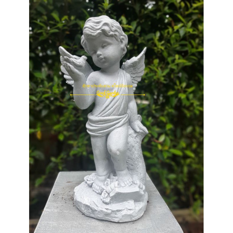 กามเทพเด็กน้อย มี 3 แบบ ปูนปั้น แต่งสวน ประดัับสวน