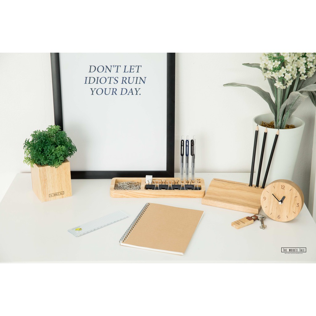 The Wood's Tale ที่จัดระเบียบเครื่องเขียน DESK ORGANIZER จากไม้ธรรมชาติ
