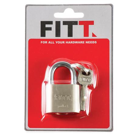 กุญแจลูกปืน FITT 40SV 40 MM สีสเตนเลส แข็งแรง ทนทานต่อการงัดแงะ