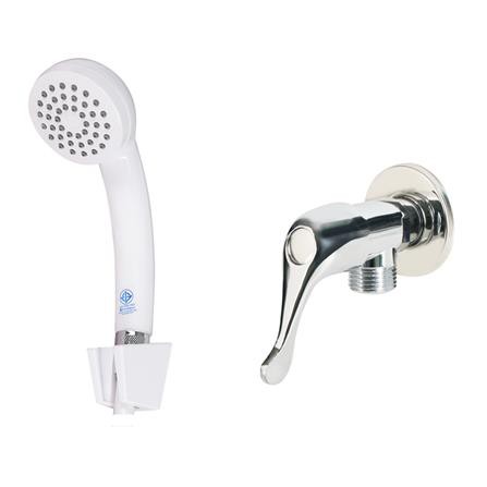 ชุดฝักบัวสายอ่อนพร้อมวาล์วฝักบัว 1 ทาง BENN BN 982279WS(S) สีขาว ทนต่อแรงกระแทก