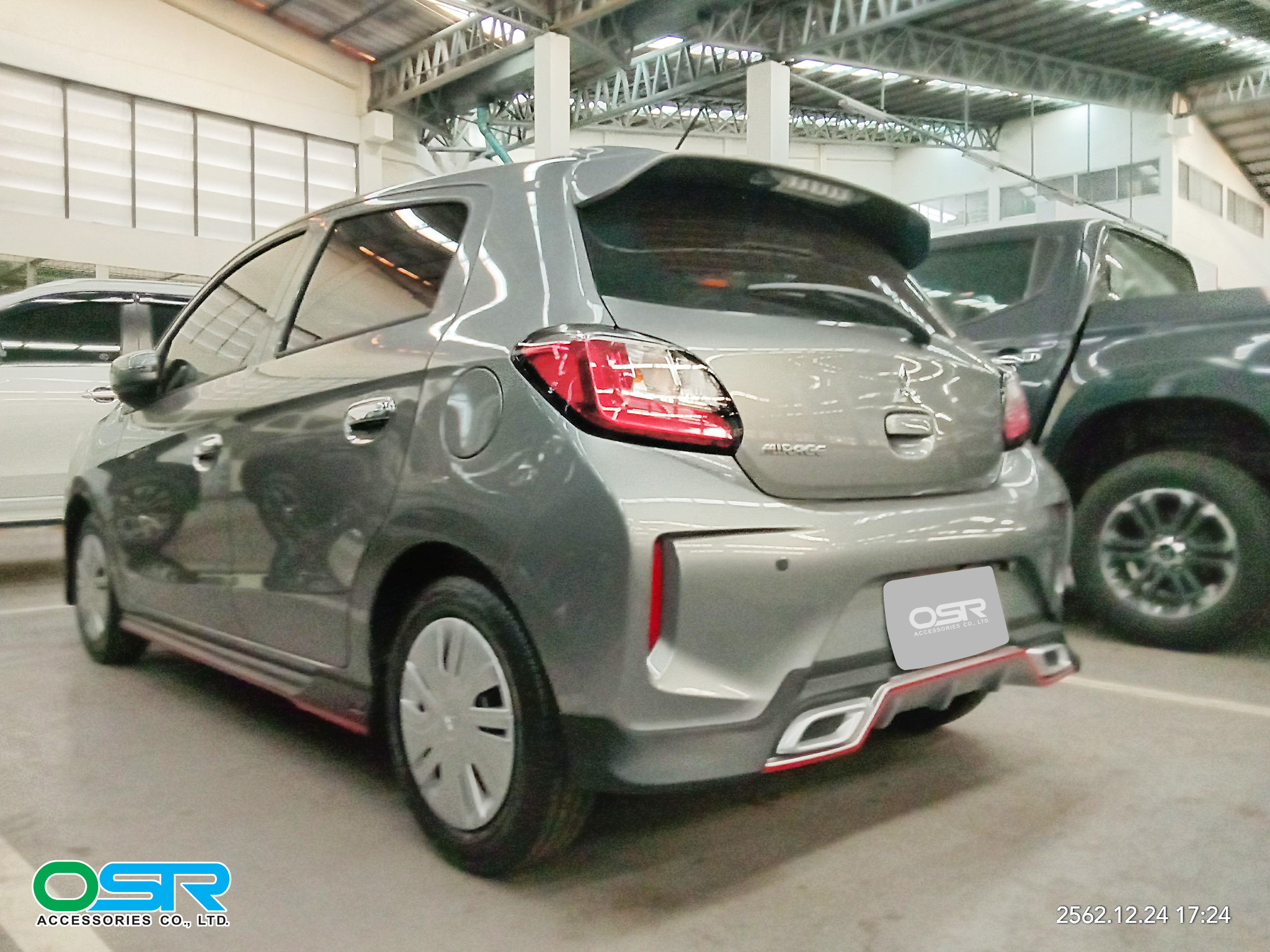 ชุดแต่งรถ สเกิร์ต-สปอยเลอร์ New Mitsubishi Mirage 2020 ทรง SR-Limited By OSR